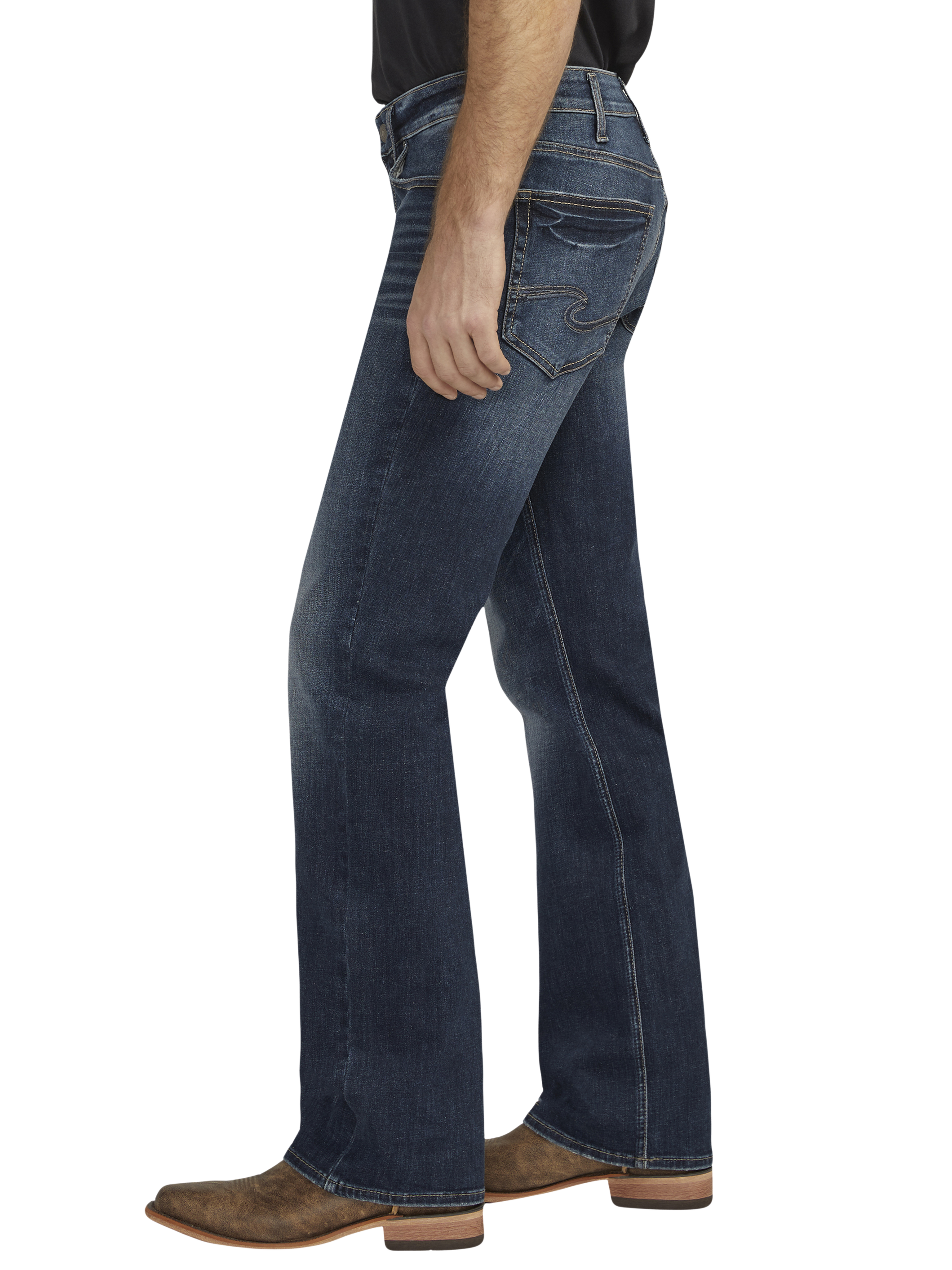 Relaxed Fit Straight Leg Casual Jeans