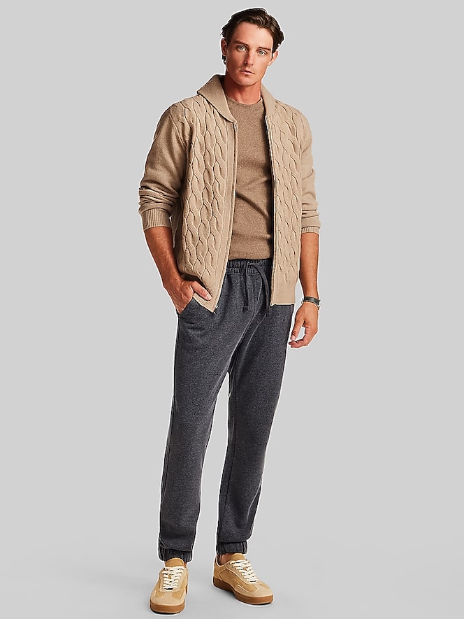 Weatherproof Vintage Regular Fit Pebble Fleece Jogger Pants