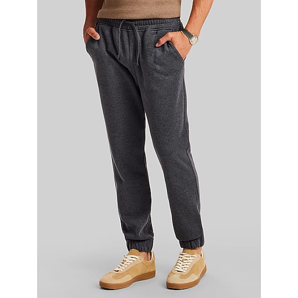 Weatherproof Vintage Men's Regular Fit Pebble Fleece Jogger Pants Midnight Navy
