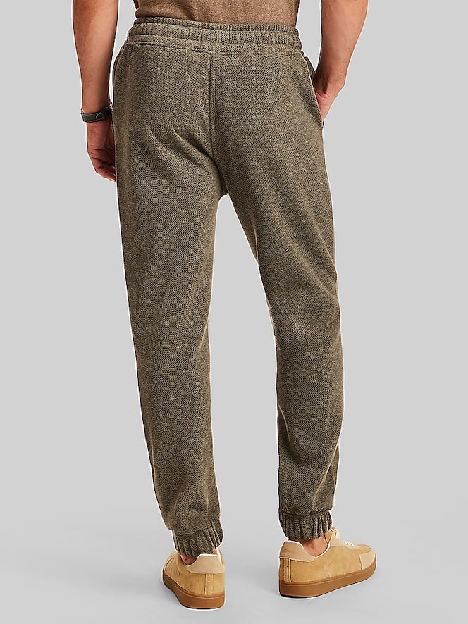 Weatherproof Vintage Regular Fit Pebble Fleece Jogger Pants, Forest Night - Image 2 of 4