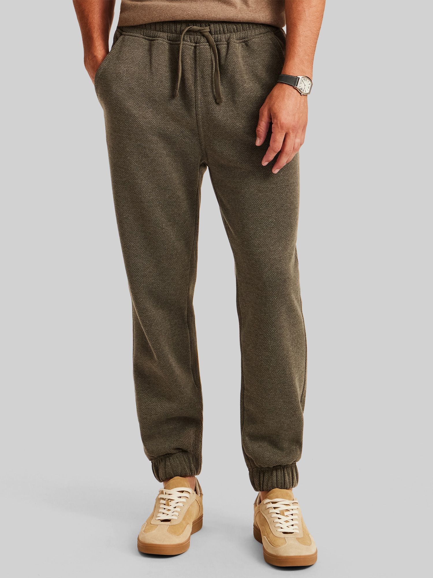 Regular Fit Pebble Fleece Jogger Pants
