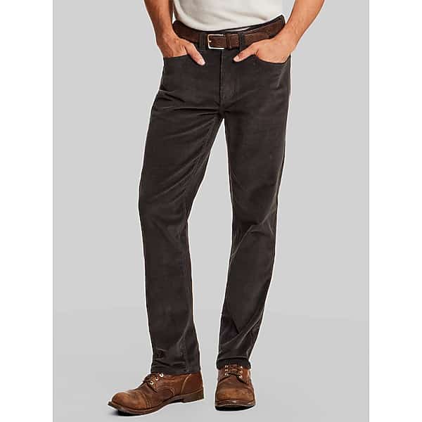 Weatherproof Vintage Men's Regular Fit Superfine Corduroy Pants Forged Iron - Size: 38