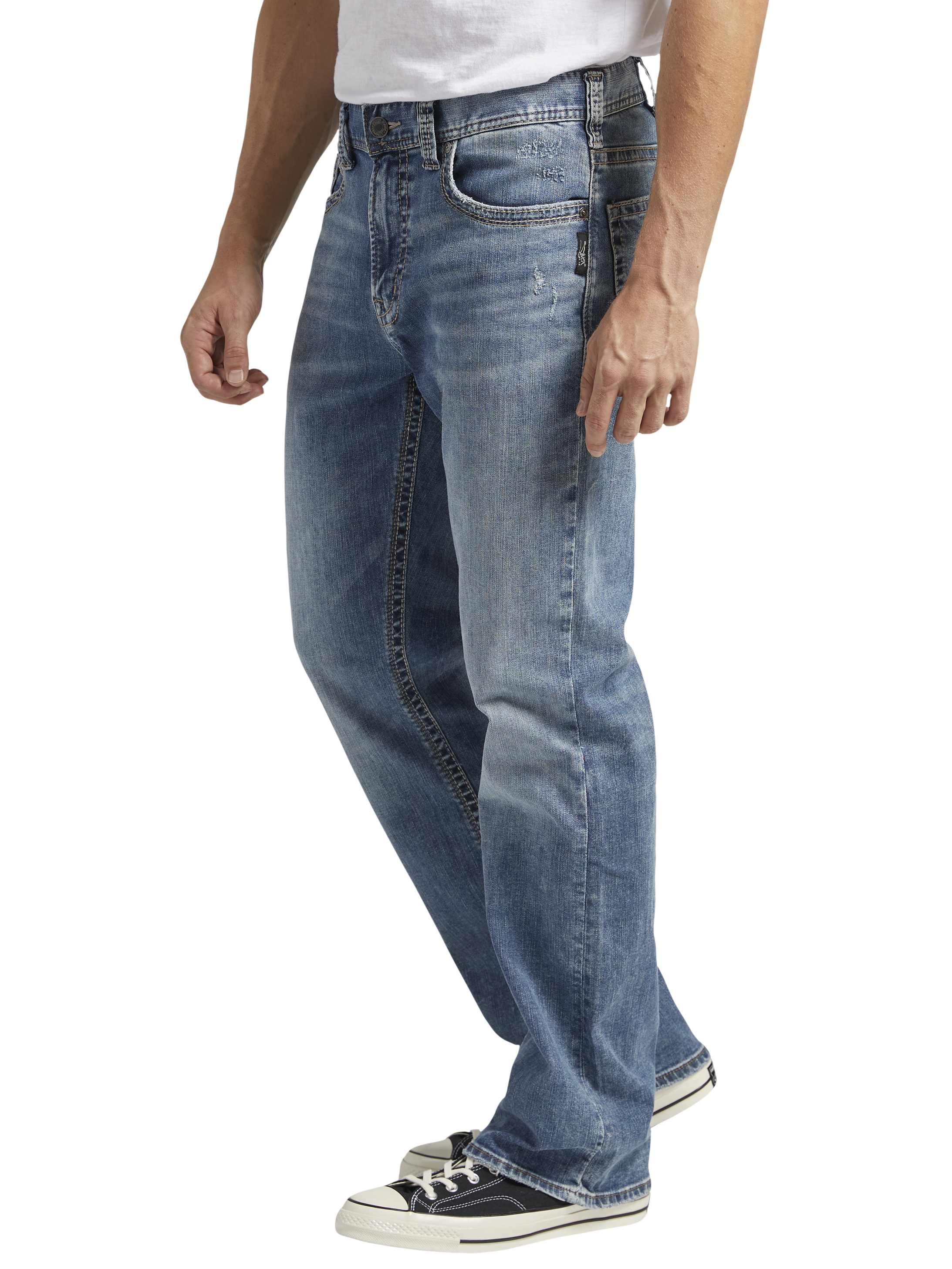 Classic Fit Boot Cut Washable Jeans