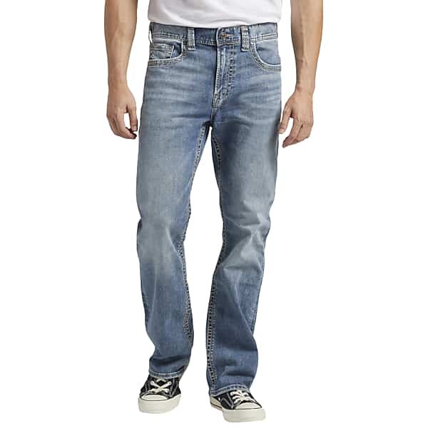Silver Jeans Men's Classic Fit Boot Cut Washable Jeans Medium Wash - Size: 34W x 34L