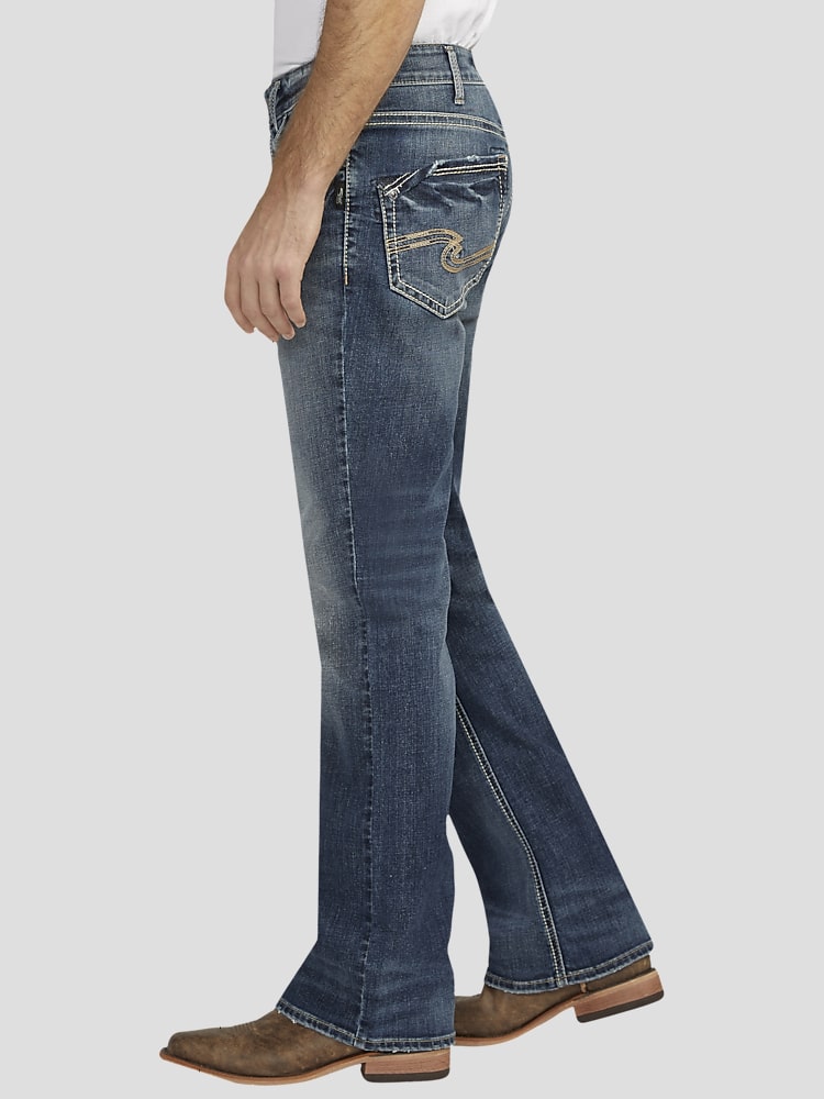 Silver Jeans Co. Classic Fit Straight Leg Washable Jeans, Dark