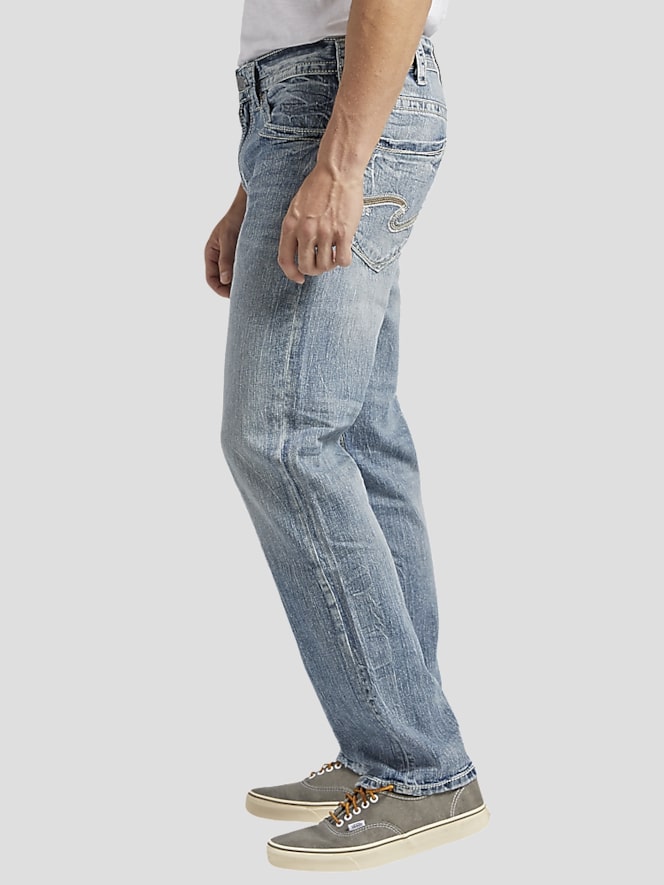 Silver Jeans Athletic Fit Tapered Leg Lightweight Casual