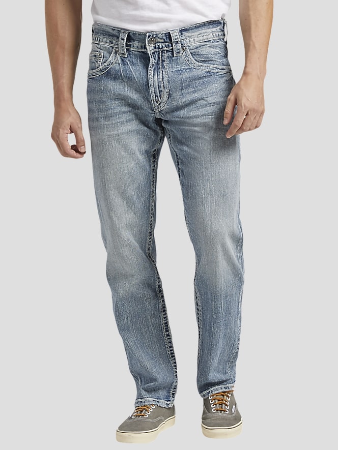 Silver Jeans Athletic Fit Tapered Leg Lightweight Casual