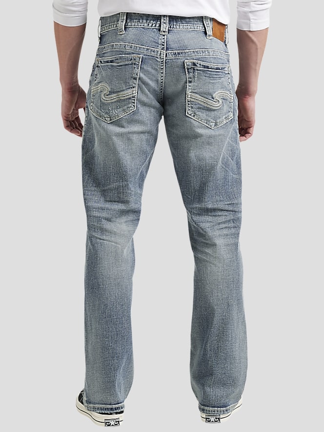 パンツ BIRDOG Relax Jeans Silver 28 Silver Jeans Co. Men's Gordie Relaxed Fit Straight Leg Jeans