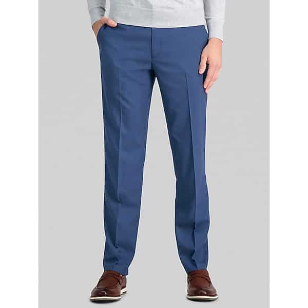 Haggar Men's Straight Fit Dress Pants Chambray - Size: 32W x 30L