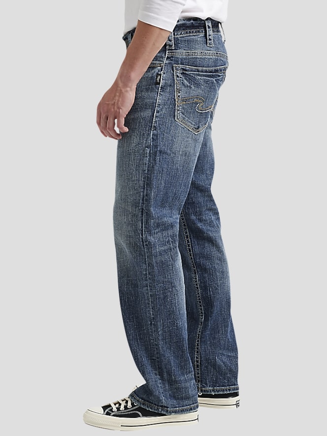 Silver Jeans Relaxed Fit Straight Leg Casual Jeans