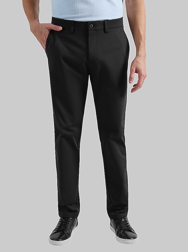 Haggar Men's Sport Travel Performance Knit Pant , Black