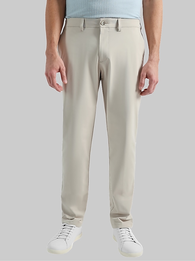 Haggar Men's Sport Travel Performance Knit Pant , Sand / Tan