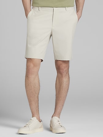 Modern Fit Comfort Stretch Flat Front Shorts
