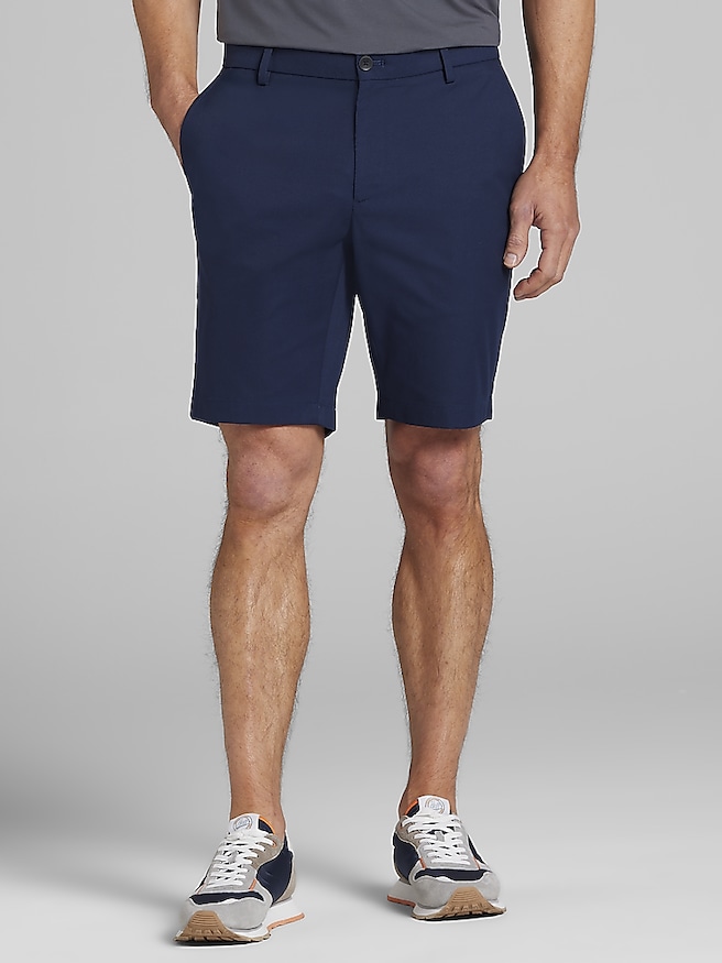 Awearness Kenneth Cole Men's Slim Fit Performance Flex Shorts , Navy / Blue