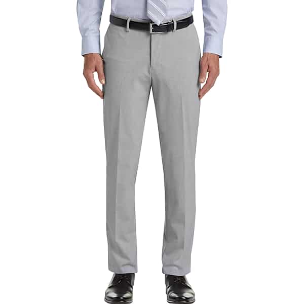 Haggar Men's J.M. ™ 4 Way Stretch Flat Front Dress Pant Lt Grey - Size: 42W x 30L TMW21X242004