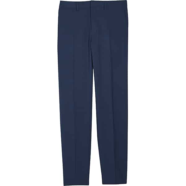 Haggar Men's J.M. ™ 4 Way Stretch Flat Front Dress Pant Blue/Postman - Size: 32W x 29L TMW21X232914