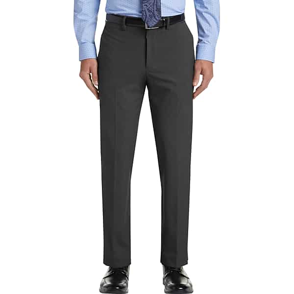 Haggar Men's J.M. ™ 4-Way Stretch Flat Front Dress Pant Charcoal Heathe - Size: 32W x 32L