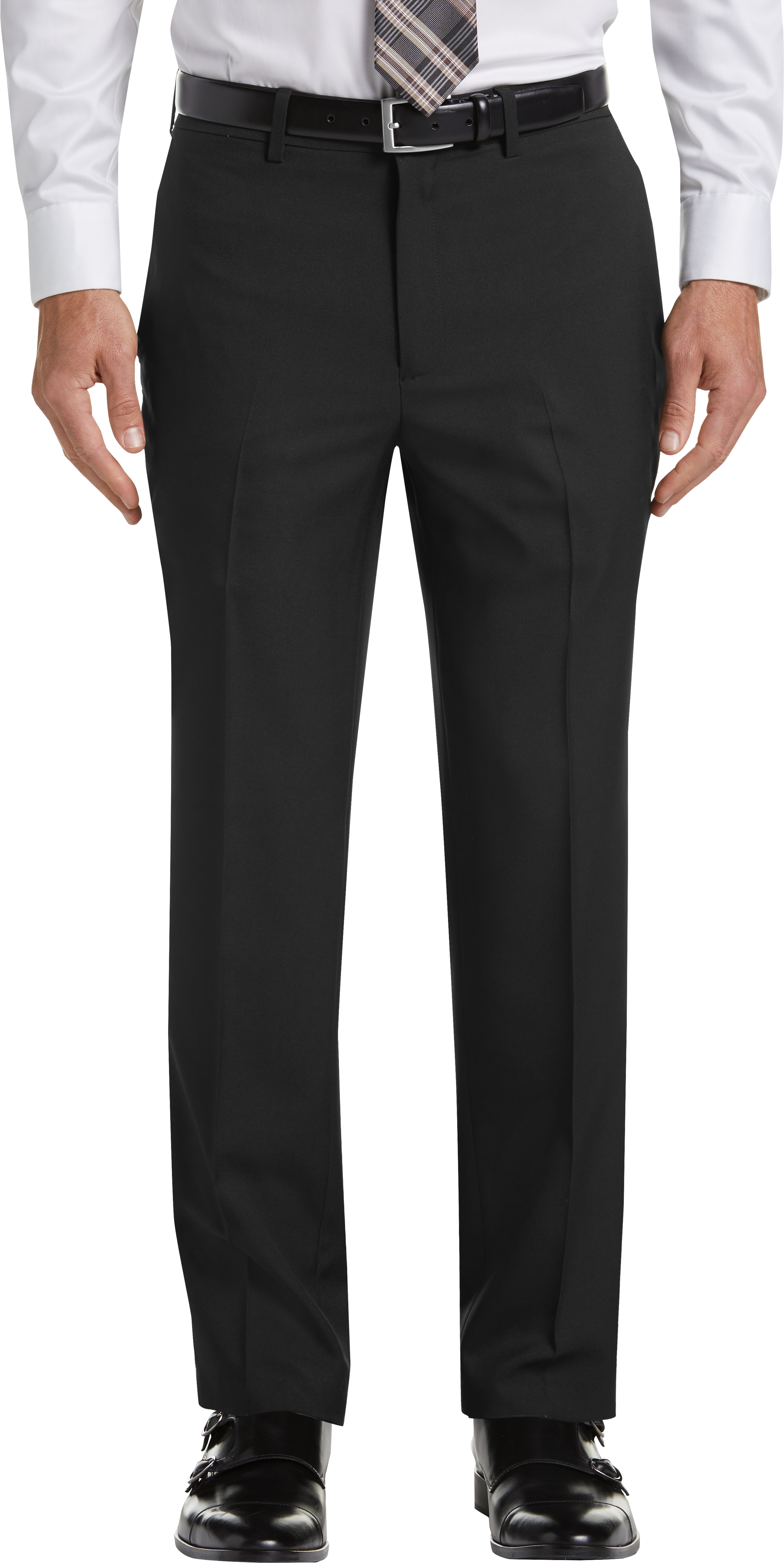 Premium Comfort Slim Fit Flat Front Dress Pant