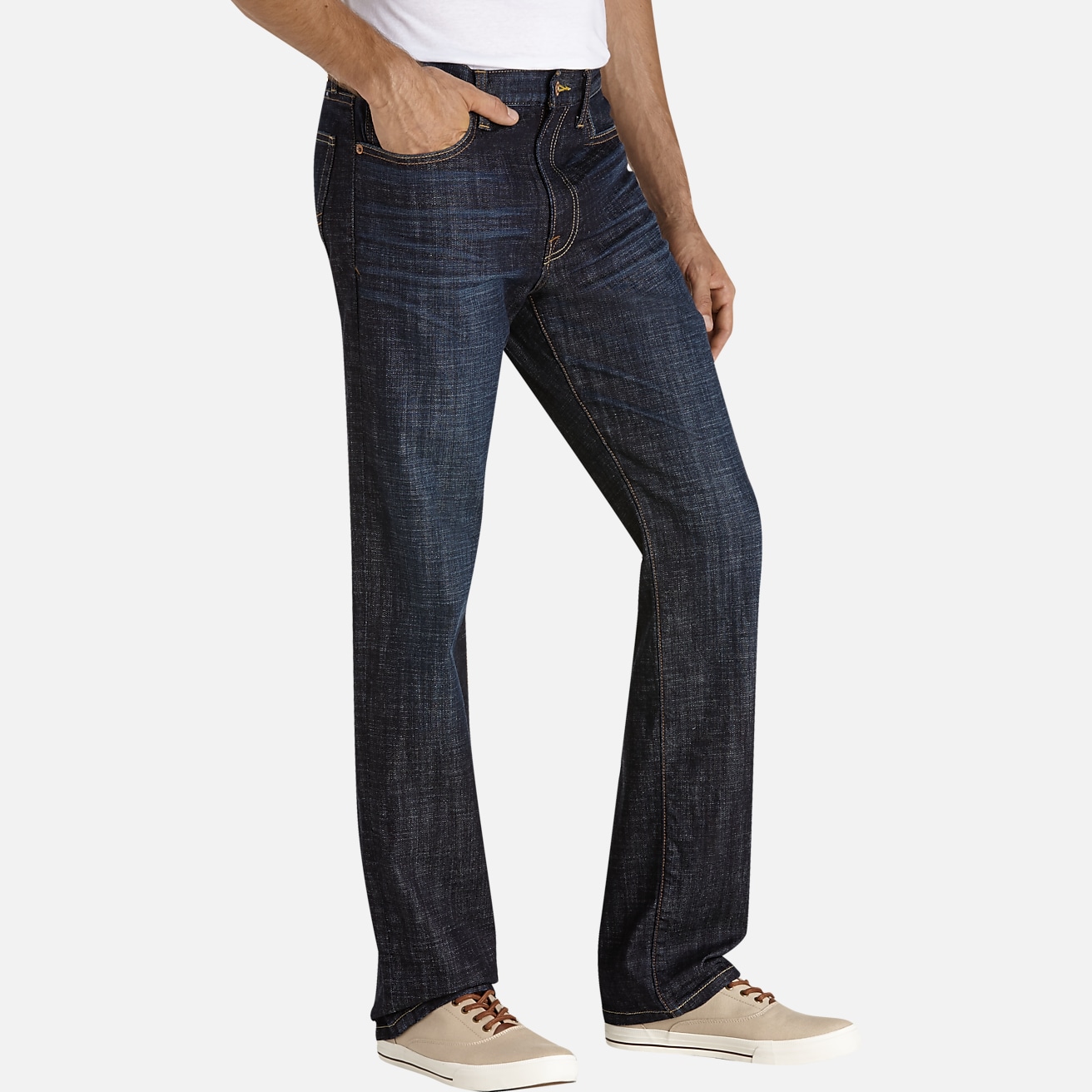 Lucky Brand Straight Leg Jeans Men's Size 38 100% Cotton Dark Wash Denim