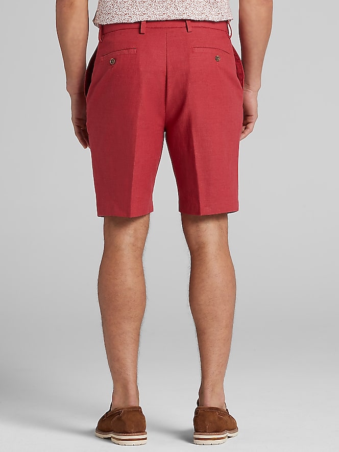 Joseph Abboud Modern Fit Linen Blend Shorts