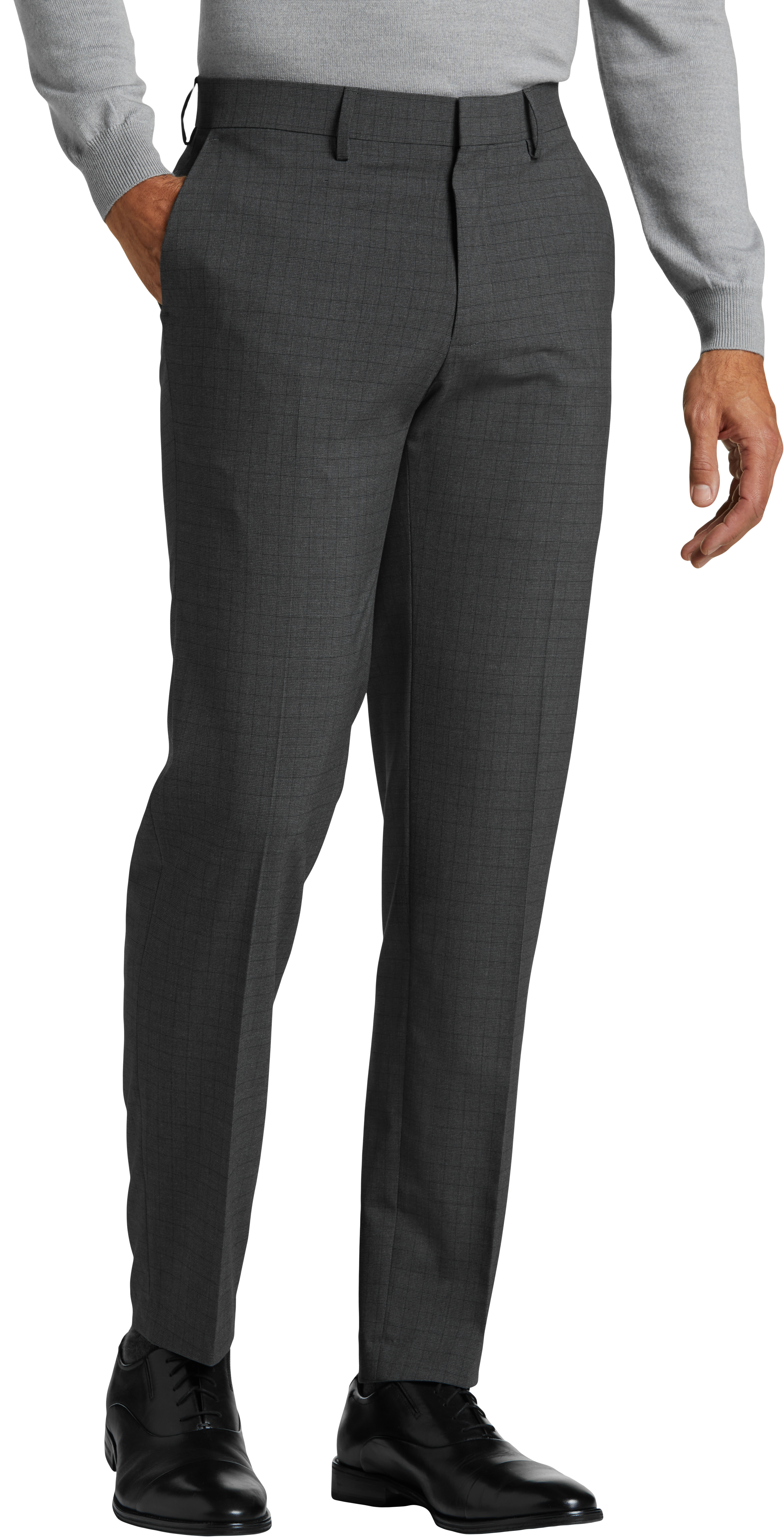 Slim Fit Charcoal Grey Dress Pant - Benjamin's Menswear