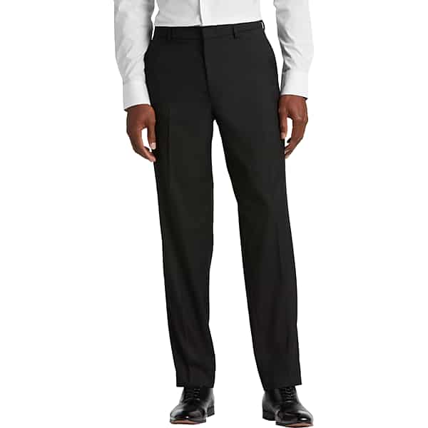 Awearness Kenneth Cole Men's Modern Fit Dress Pants Black Solid - Size: 40W x 36L TMW22NC40602