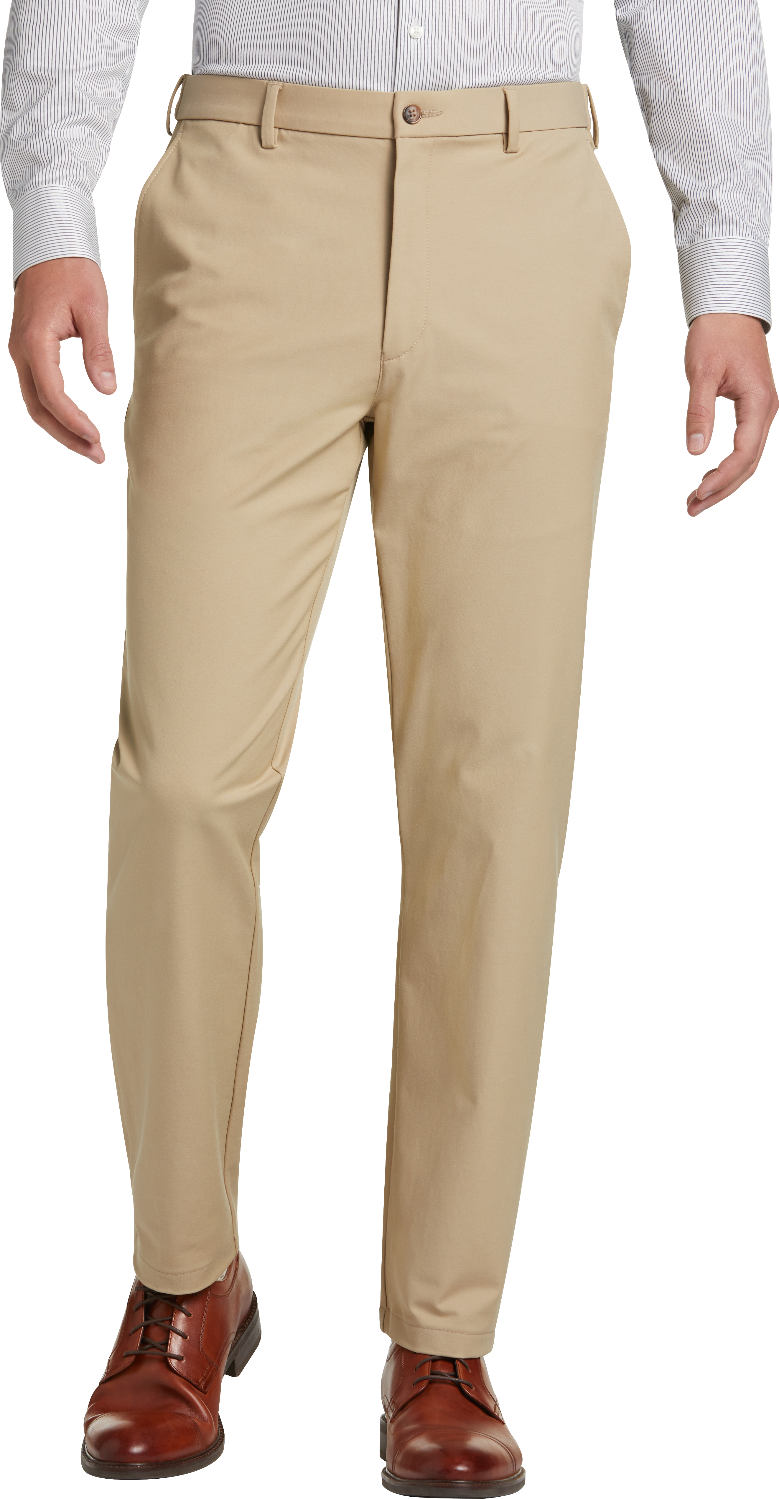 Men's Dark Charcoal Twill Classic Fit Suit Pants