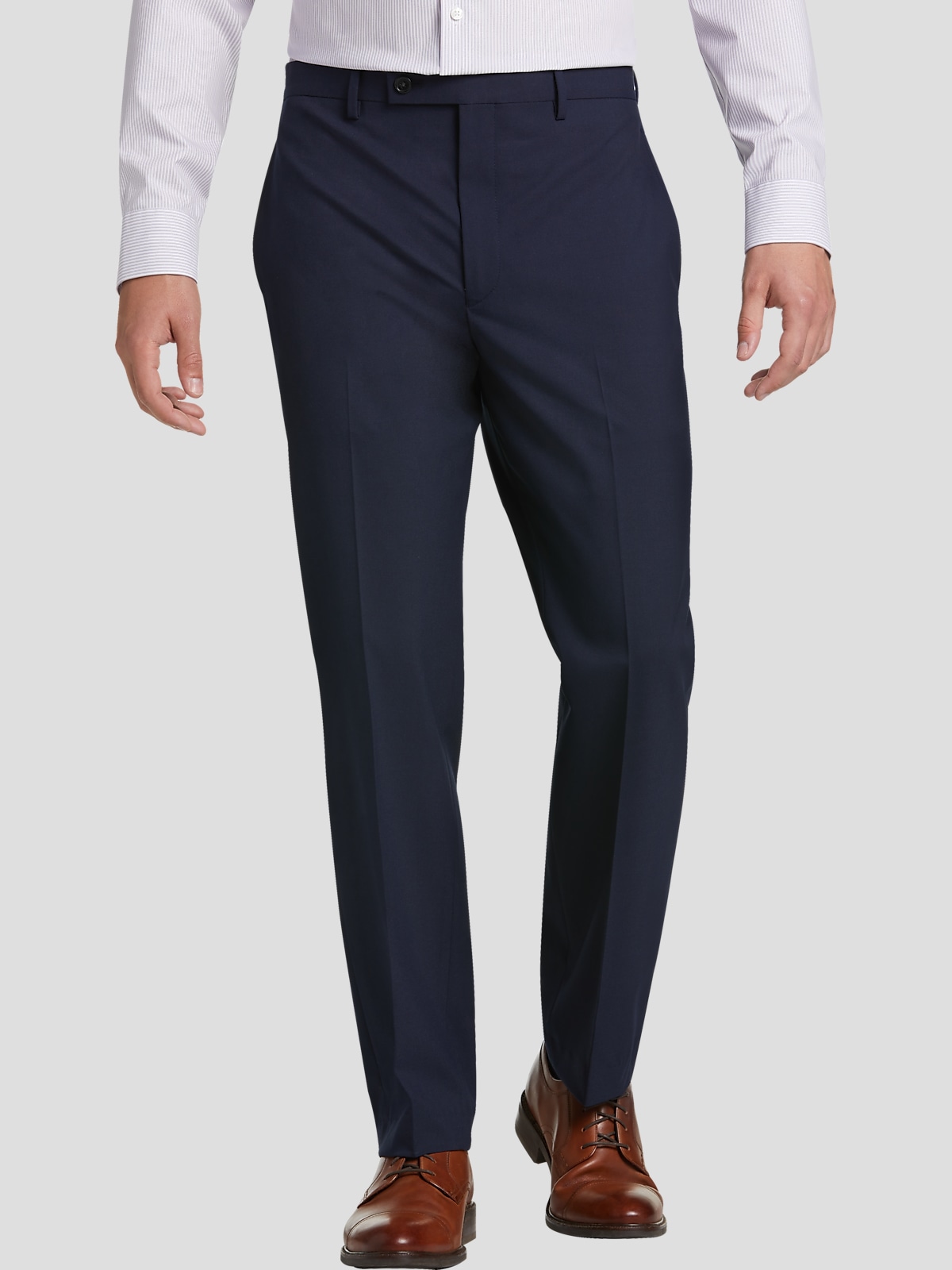 Ralph Lauren Classic Fit Flat-Front Pants - Tall