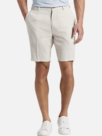 Joseph Abboud Modern Fit Linen Shorts | All Sale| Men's Wearhouse