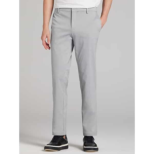 Awearness Kenneth Cole Men's Slim Fit Performance Tech Chinos Weathervane Gry - Size: 48W x 32L TMW20GB48204