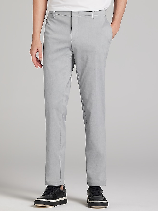 Awearness Kenneth Cole Men's Slim Fit Performance Tech Chinos , Weathervane Gry / Gray