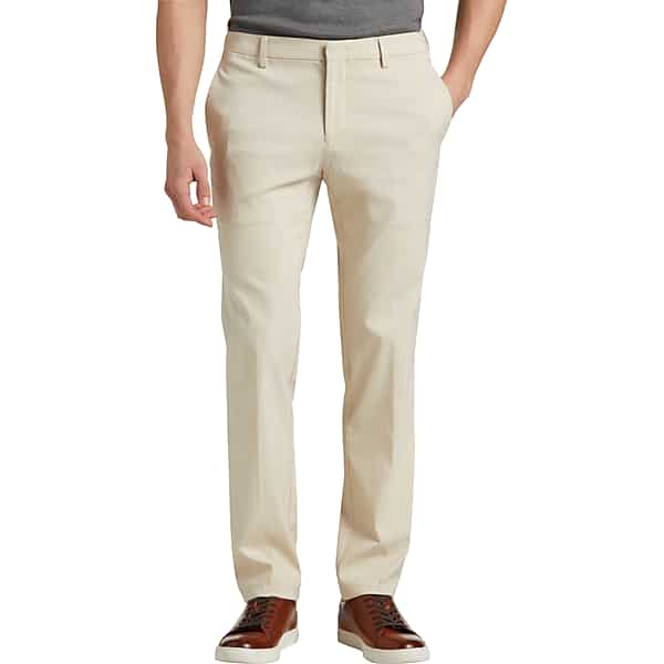 Awearness Kenneth Cole Men's Slim Fit Performance Tech Pants Khaki - Size: 40W x 30L
