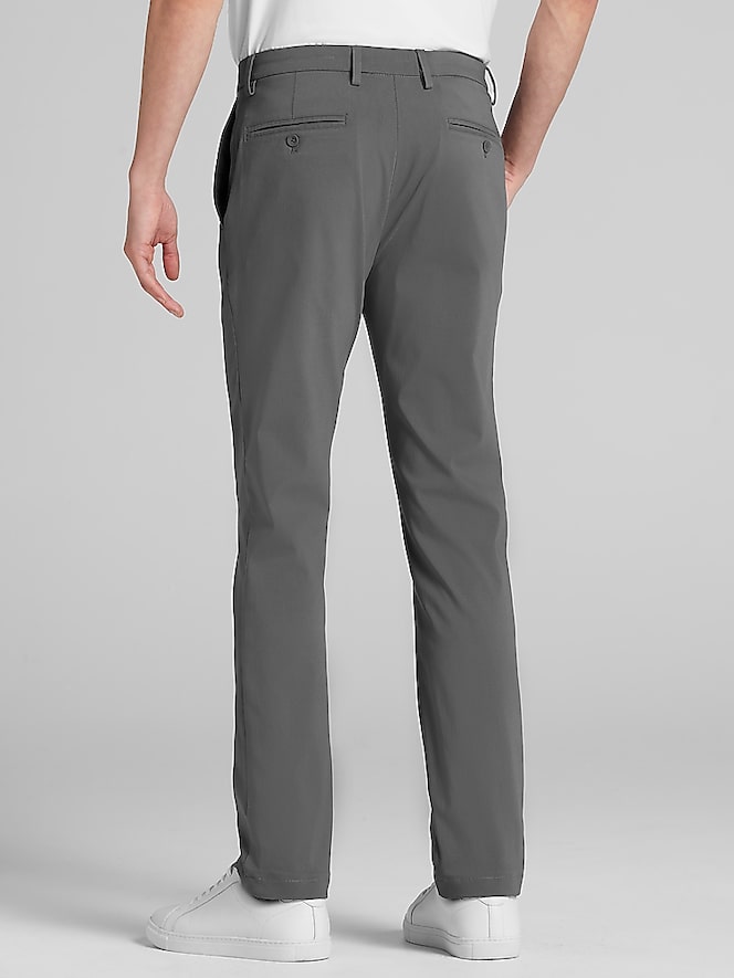 Awearness Kenneth Cole Slim Fit Performance Tech Chinos, Charcoal - Image 2 of 3