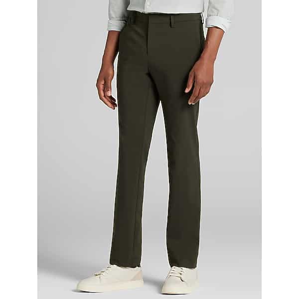 Awearness Kenneth Cole Men's Slim Fit Performance Tech Chinos Rosin - Size: 40W x 30L
