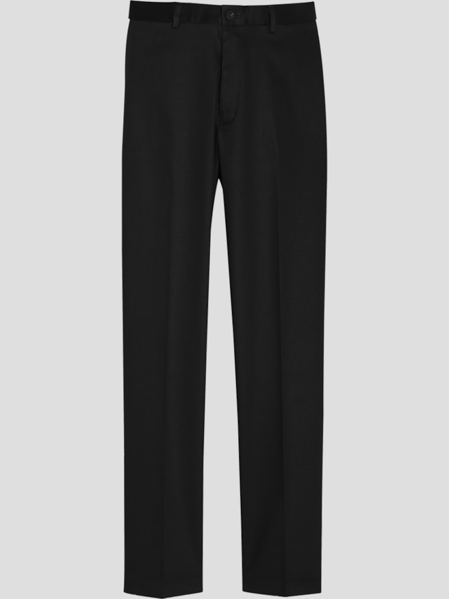Haggar Big & Tall Men's Iron Free Premium Classic Fit Khaki Pants , Black Casual