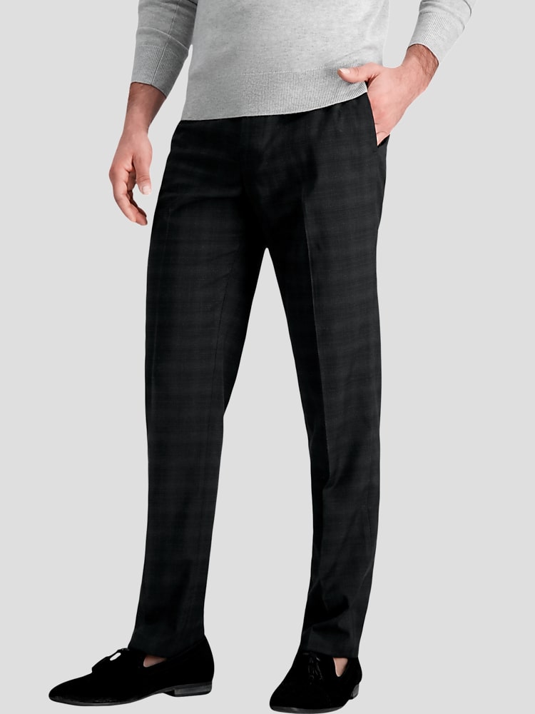 【12月スーパーSALE 15%OFF】 Haggar Texture Stretch Front Flat Fit Slim Haggar™ J.M. メンズウェア