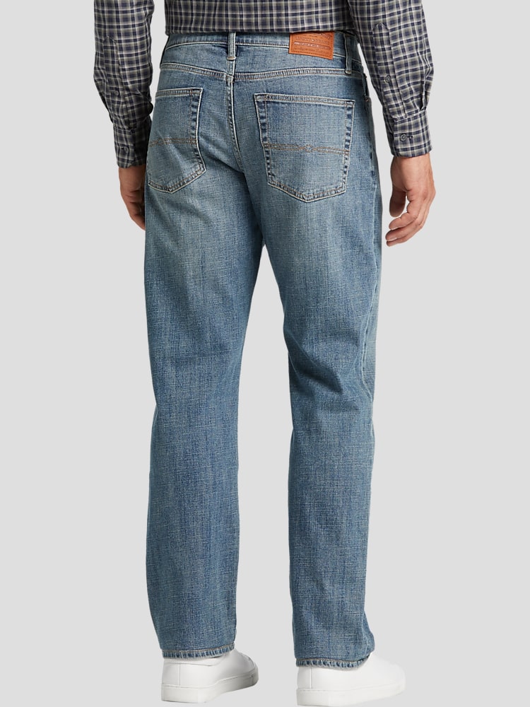 Triumph Lucky Brand Mens Medium Wash Classic Straight Leg Denim