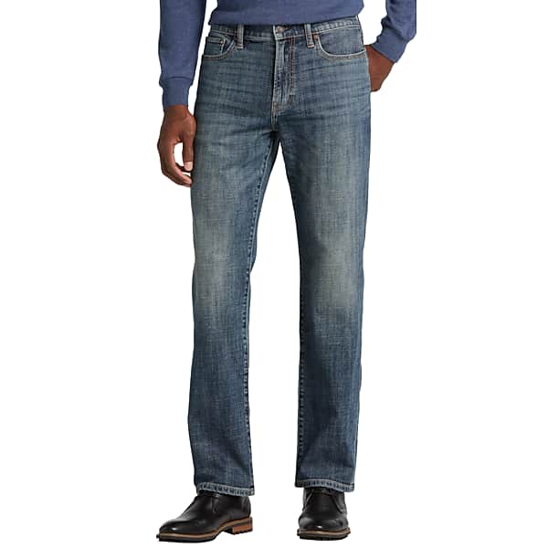 Lucky Brand Mens Straight Fit Classic Straight Leg Jeans Dark Wash