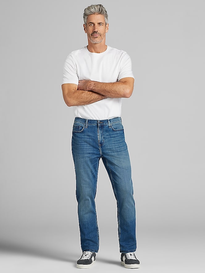 Joseph Abboud Straight Fit Comfort Stretch Jeans