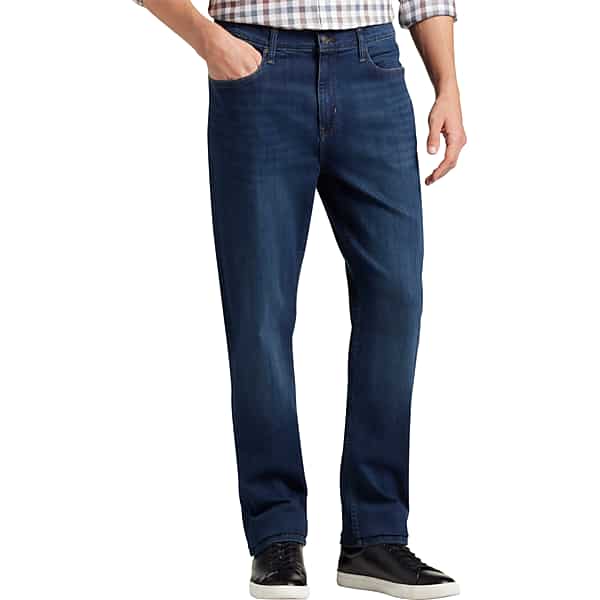 Joseph Abboud Men's Straight Fit Comfort Stretch Jeans Dark Wash - Size: 36W x 36L TMW234Z36653