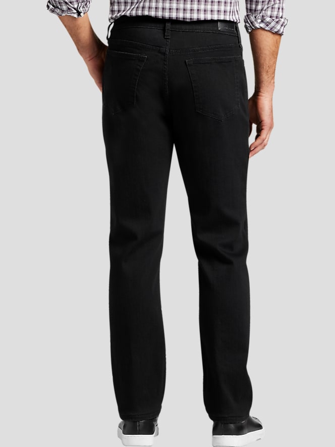 Joseph Abboud Straight Fit Comfort Stretch Jeans, Black - Image 2 of 3