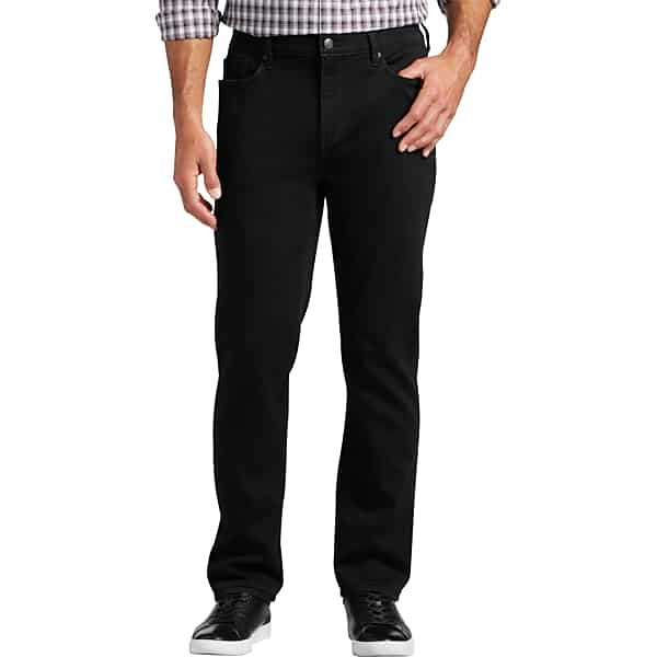 Joseph Abboud Men's Straight Fit Comfort Stretch Jeans Black - Size: 40W x 36L TMW234Z40654