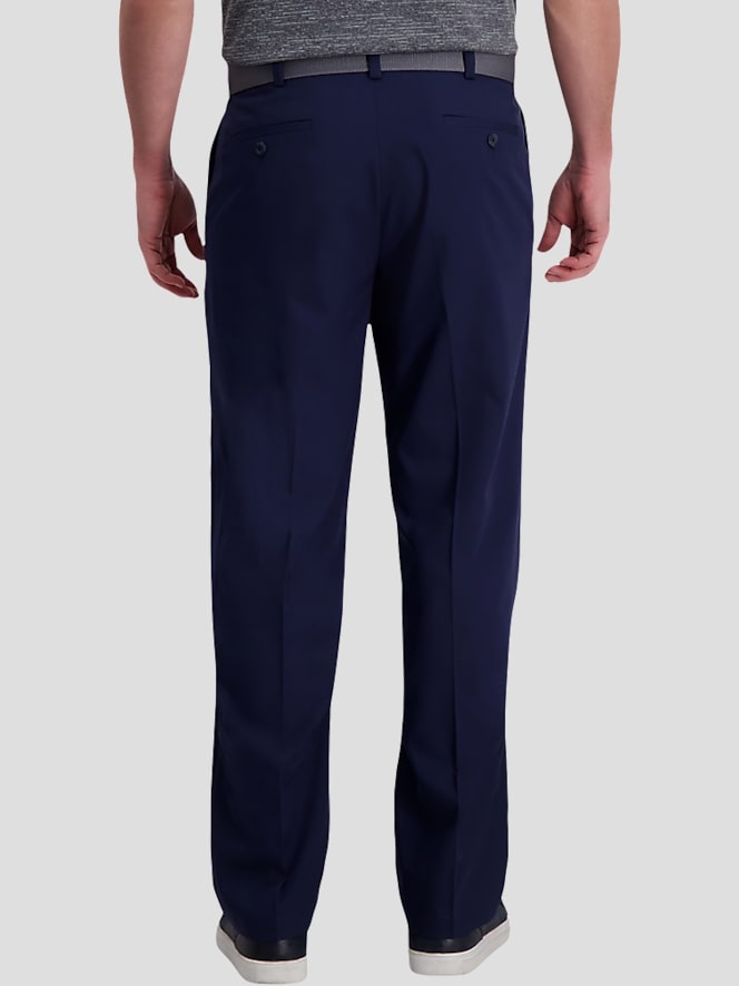 Haggar Cool Right&reg; Performance Flex Classic Fit Pleat Front Pant, Midnight - Image 2 of 4