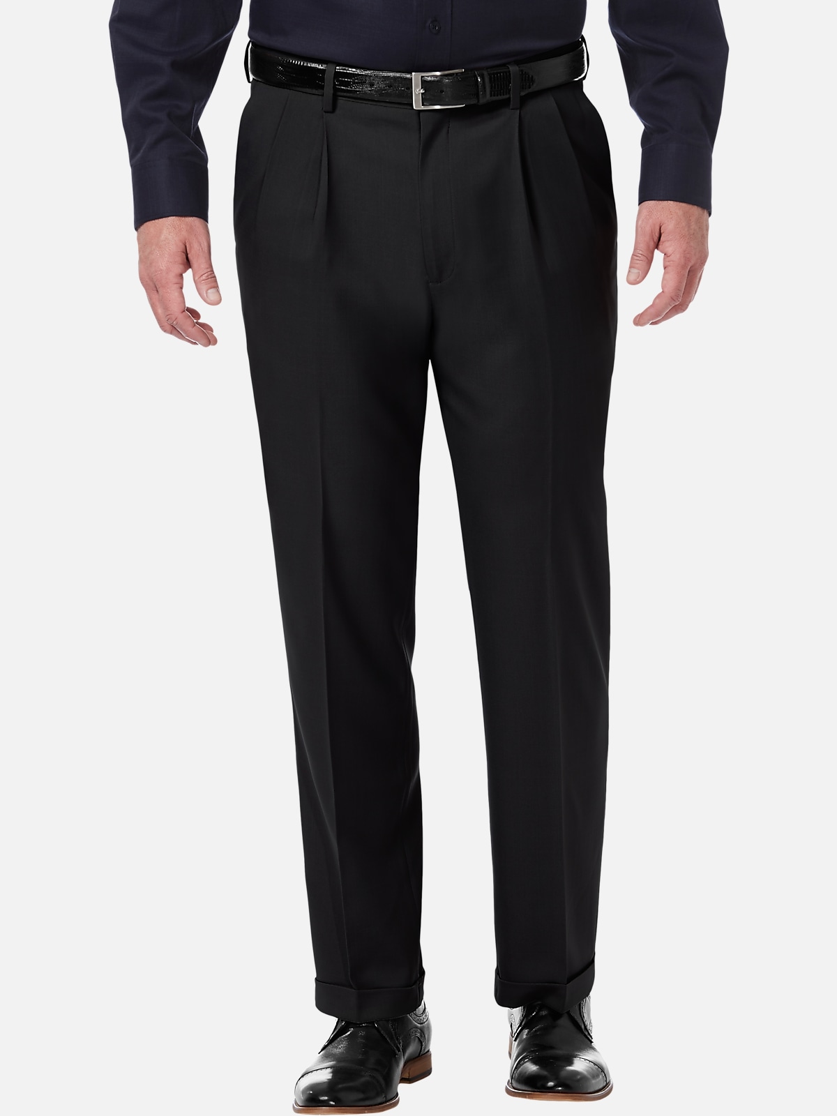 Haggar Premium Comfort Classic Fit Pleat-Front Pants | Work| Men's ...