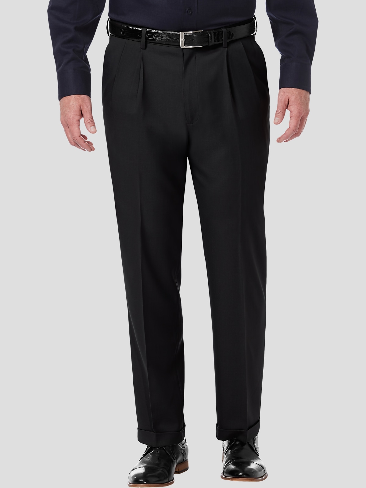 Haggar Premium Comfort Classic Fit PleatFront Pants Dress Pants Men's Wearhouse