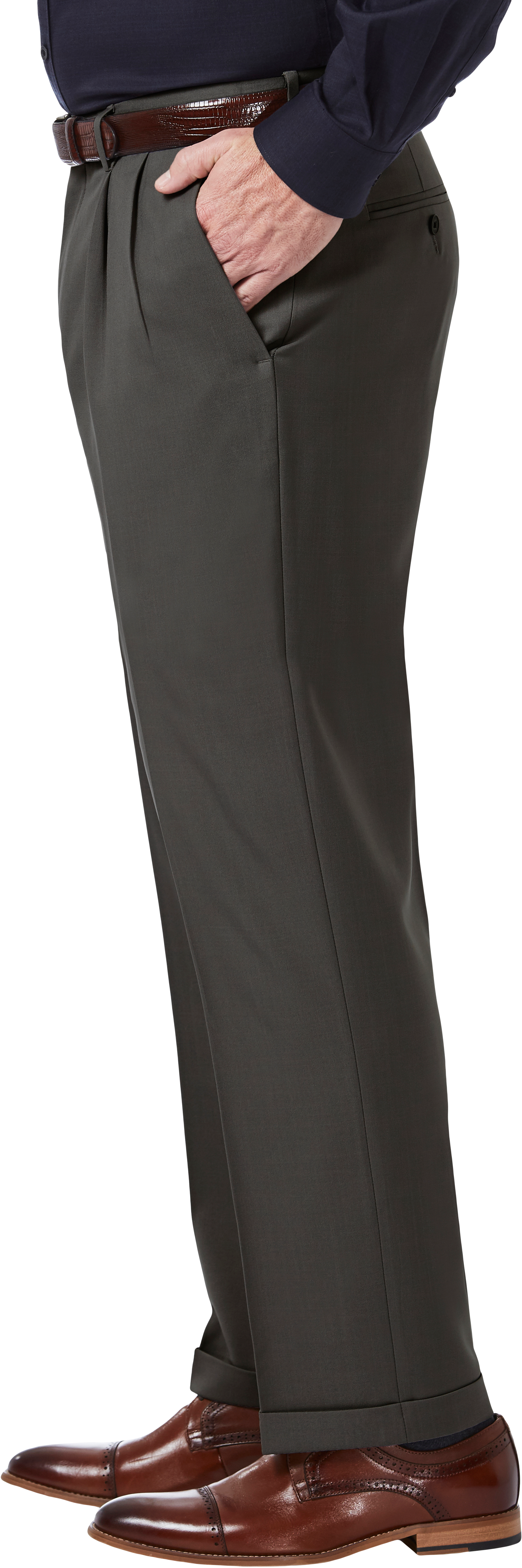 Premium Comfort Classic Fit Pleat Front Pant