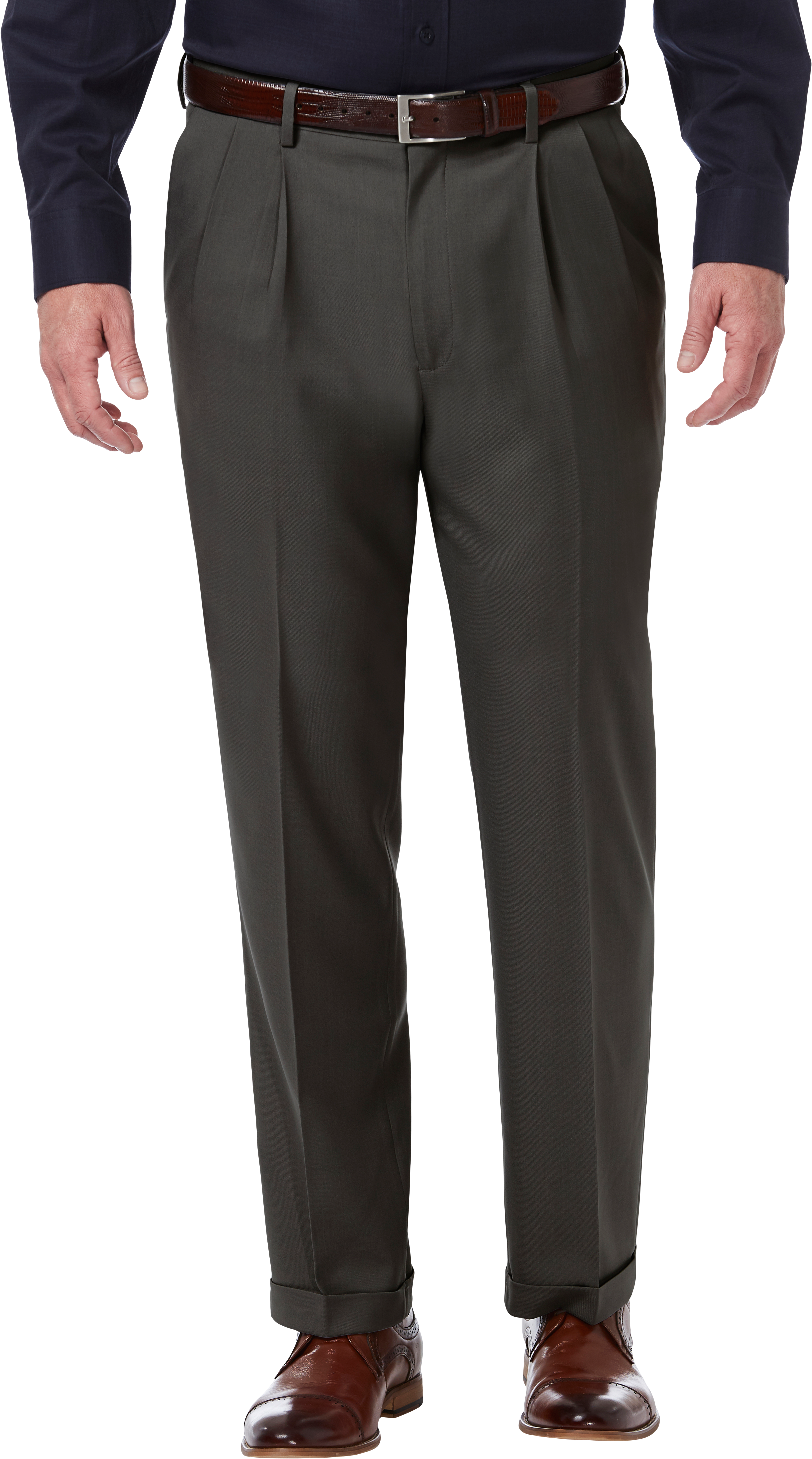 Premium Comfort Classic Fit Pleat-Front Pants