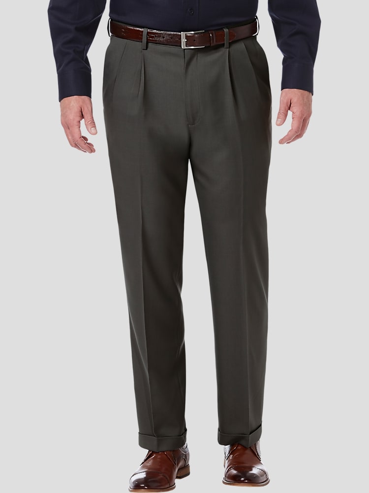 green emerald velvet dress Haggar Mens Premium Comfort Dress