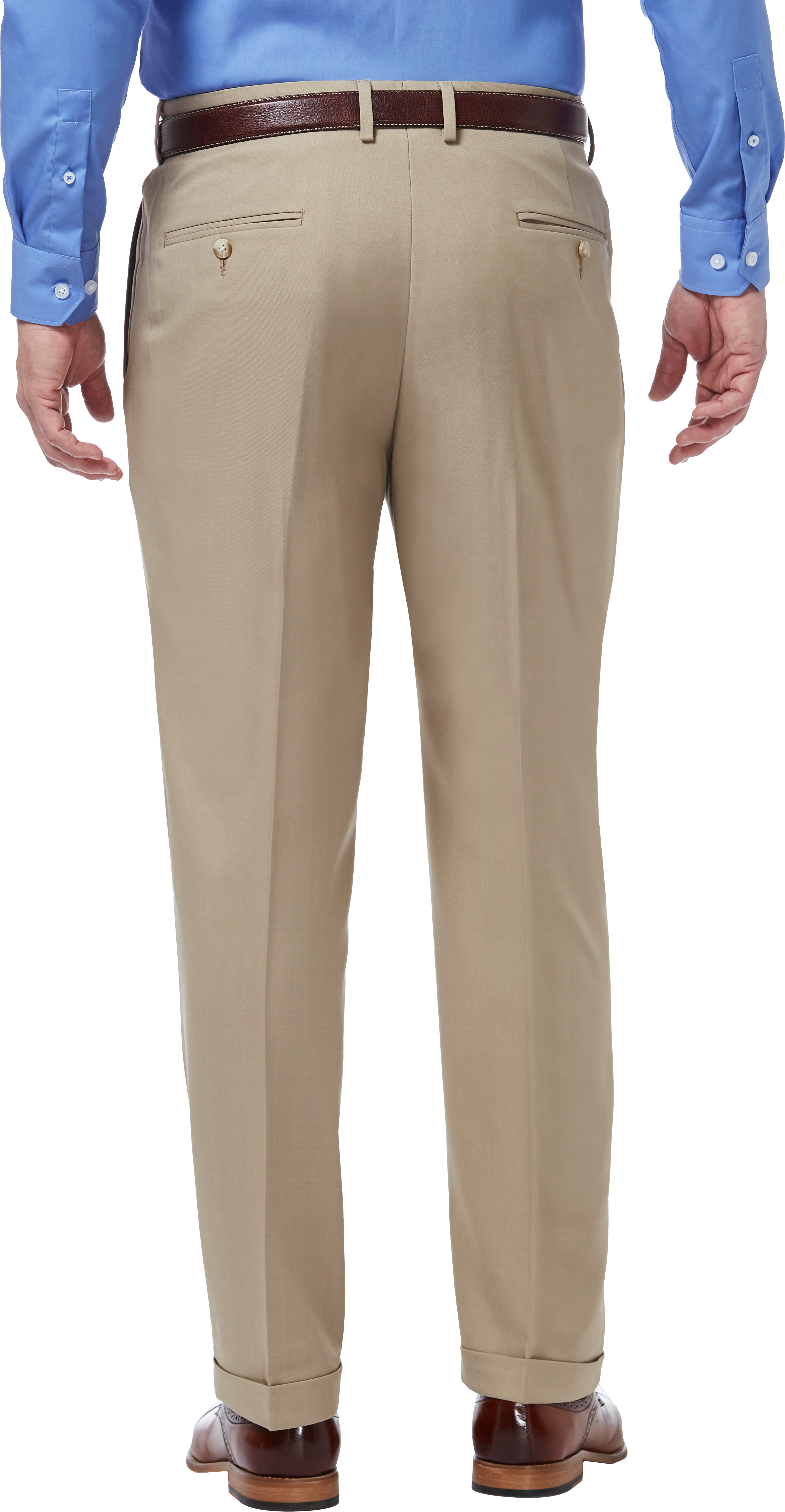 Haggar Premium Comfort Classic Fit Pleat Front Pant, Black | Dress Pants |  Men's Wearhouse