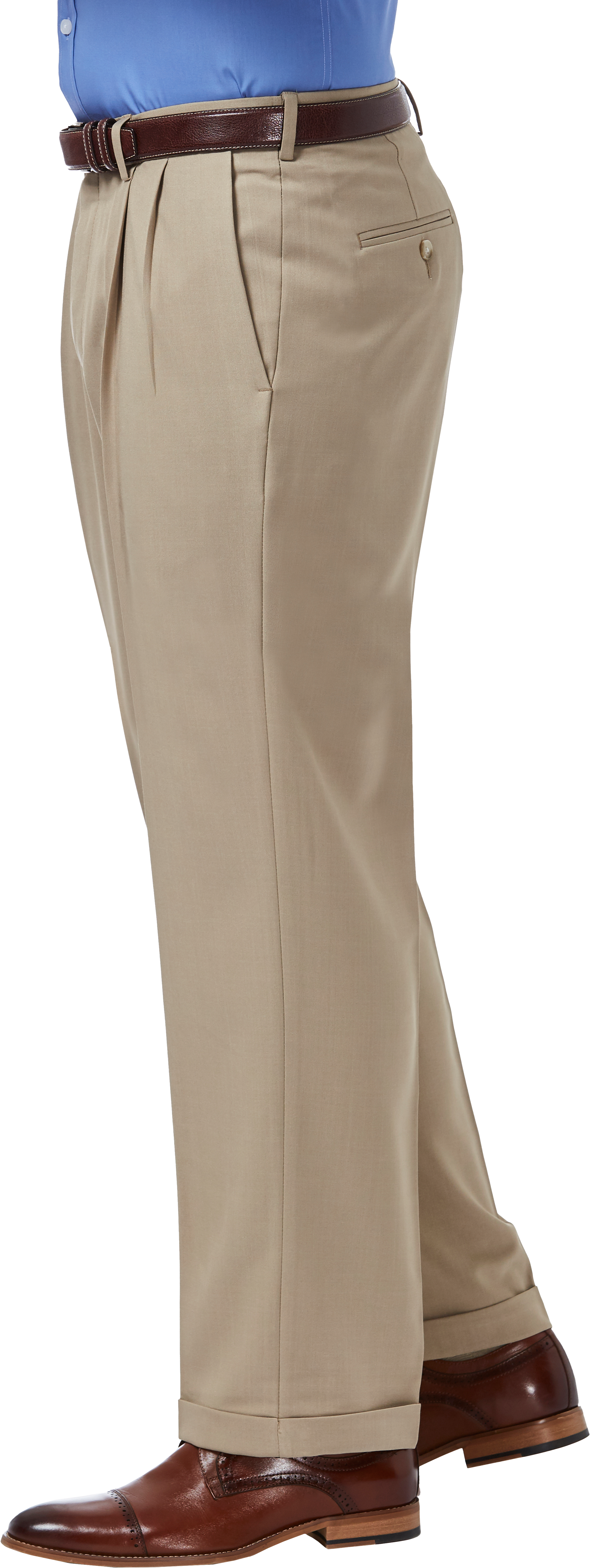 Premium Comfort Classic Fit Pleat Front Pant